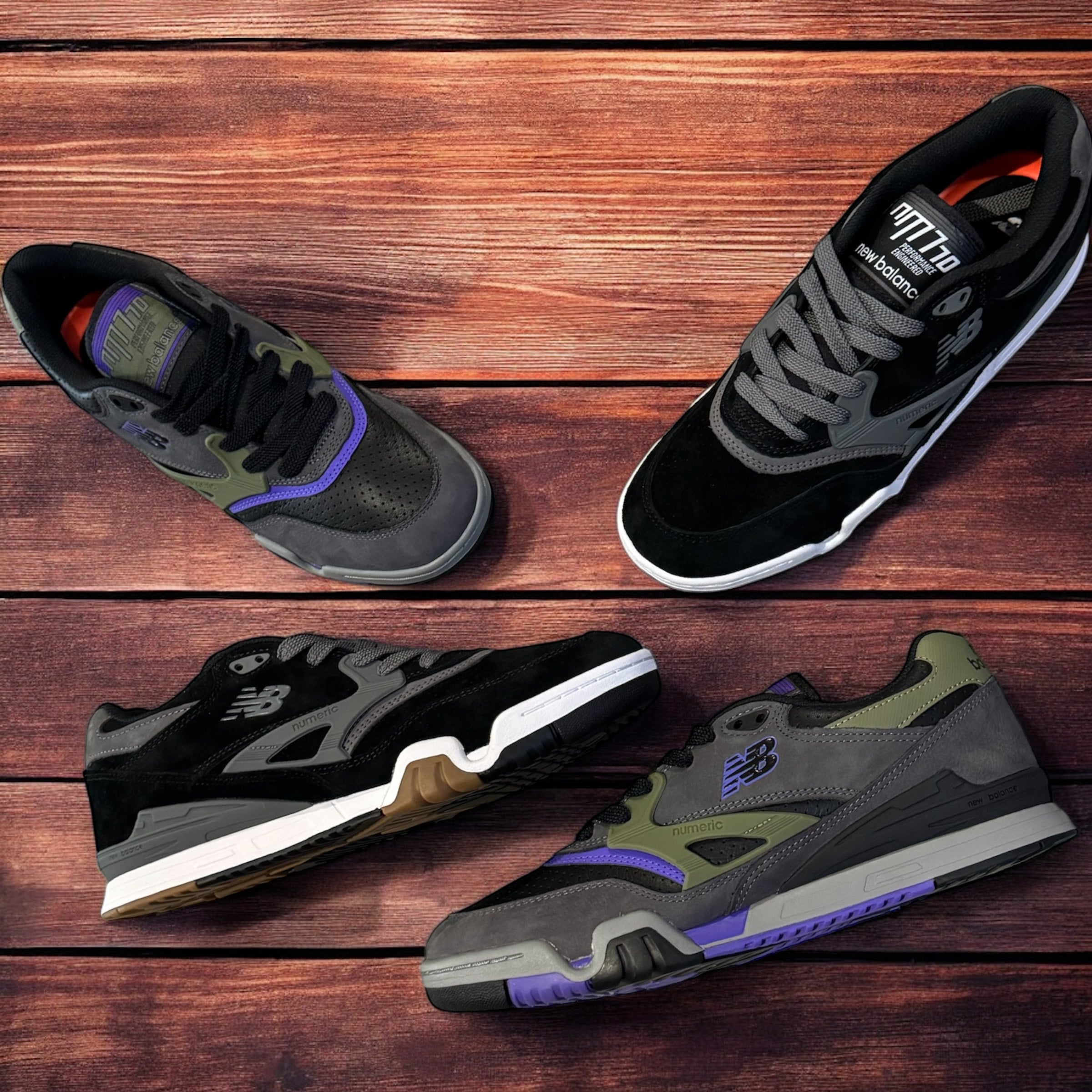 New Balance Numeric 770 - Black/Grey & Grey/Black – Innercity