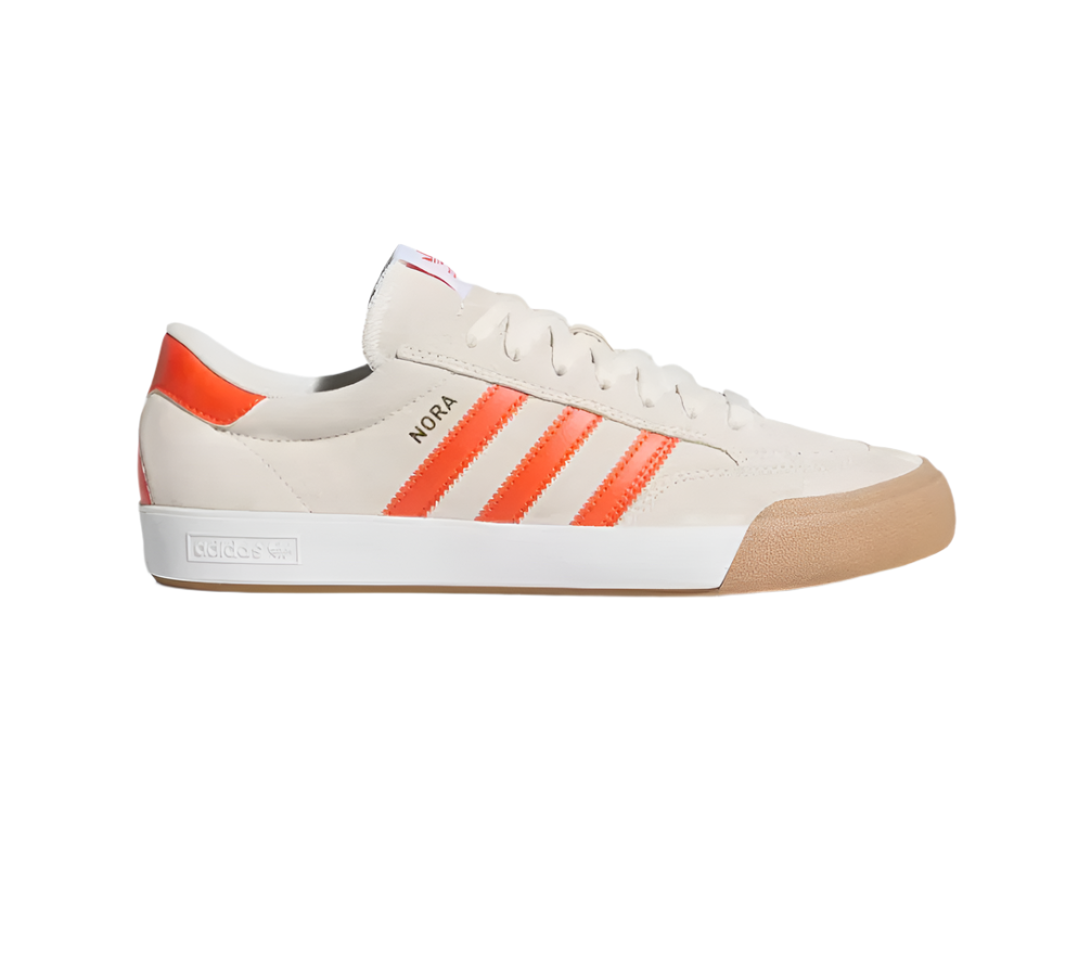 adidas Skateboarding Nora – Wonder White/Orange/Gum