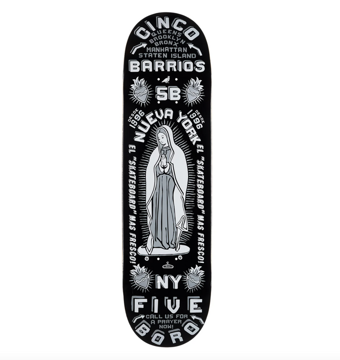 5Boro Cinco Barrios Black 8.25 Deck