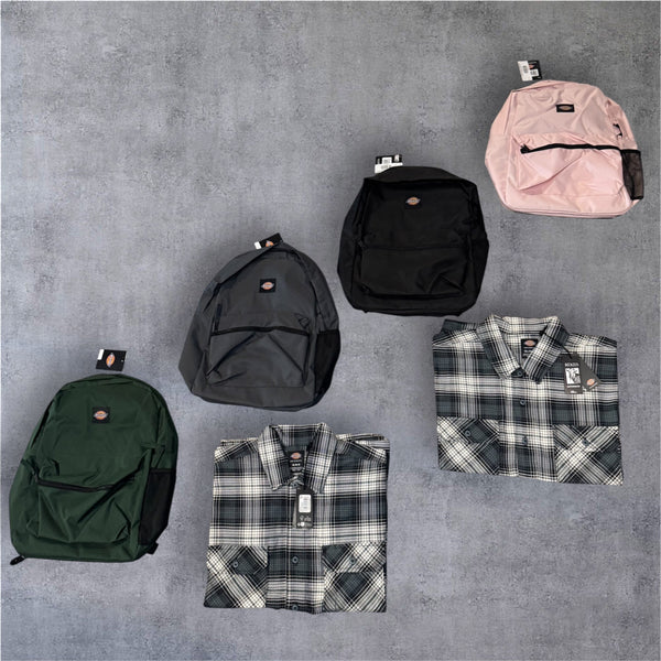 Dickies Essential Backpacks + Dickies Work Shirts