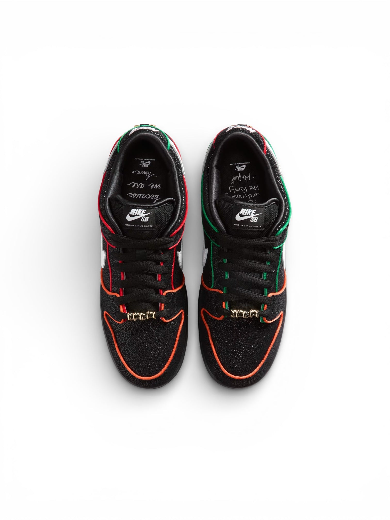 Nike SB Dunk Low Pro QS - Black/White-Challenge Red