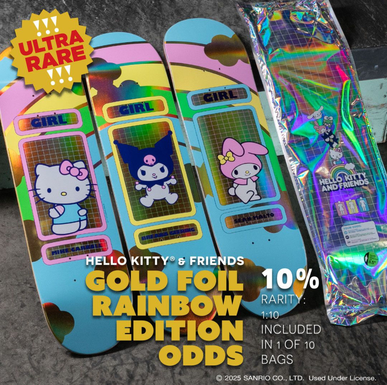 Girl x Hello Kitty and Friends Rainbow Blind Bag Deck