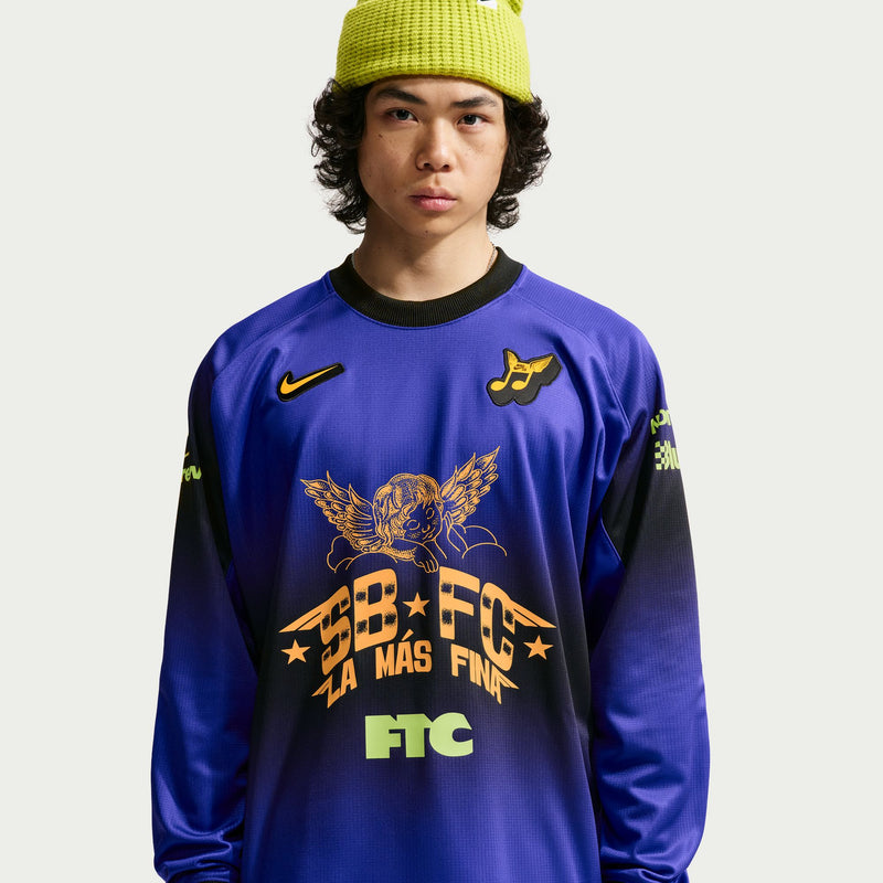 Nike SB Club 58 FC Long-Sleeve Skate Top – Dark Concord