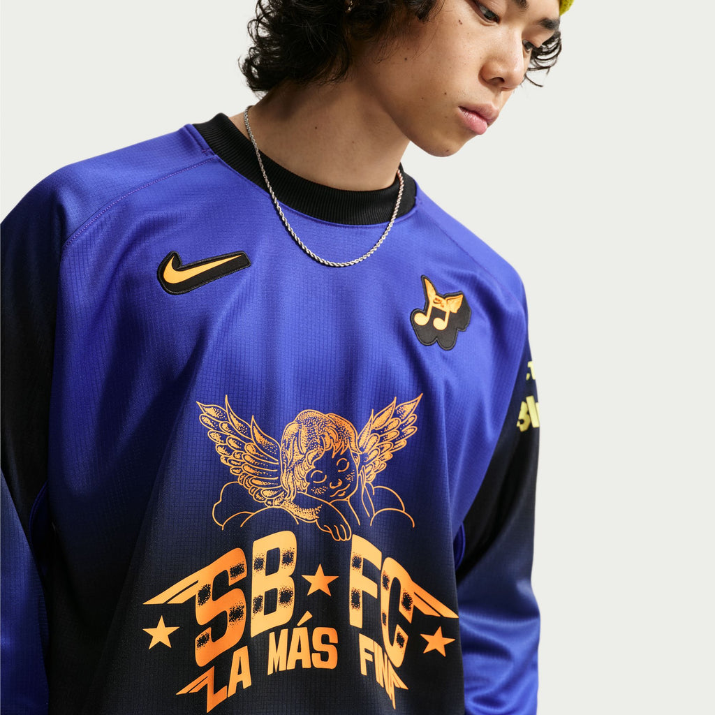 Nike SB Club 58 FC Long-Sleeve Skate Top – Dark Concord