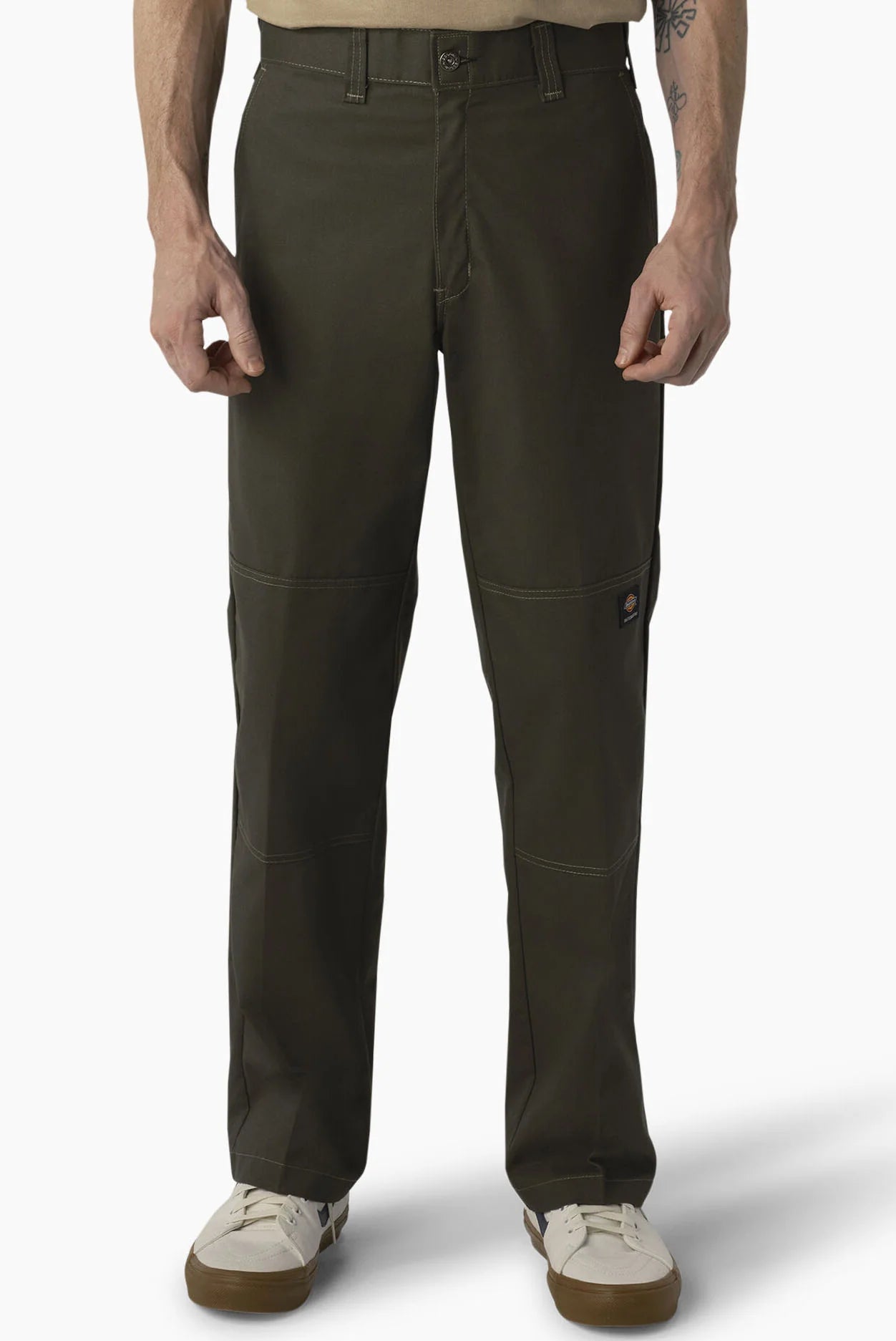 Dickies Skateboarding Regular Fit Double Knee Olive Pants