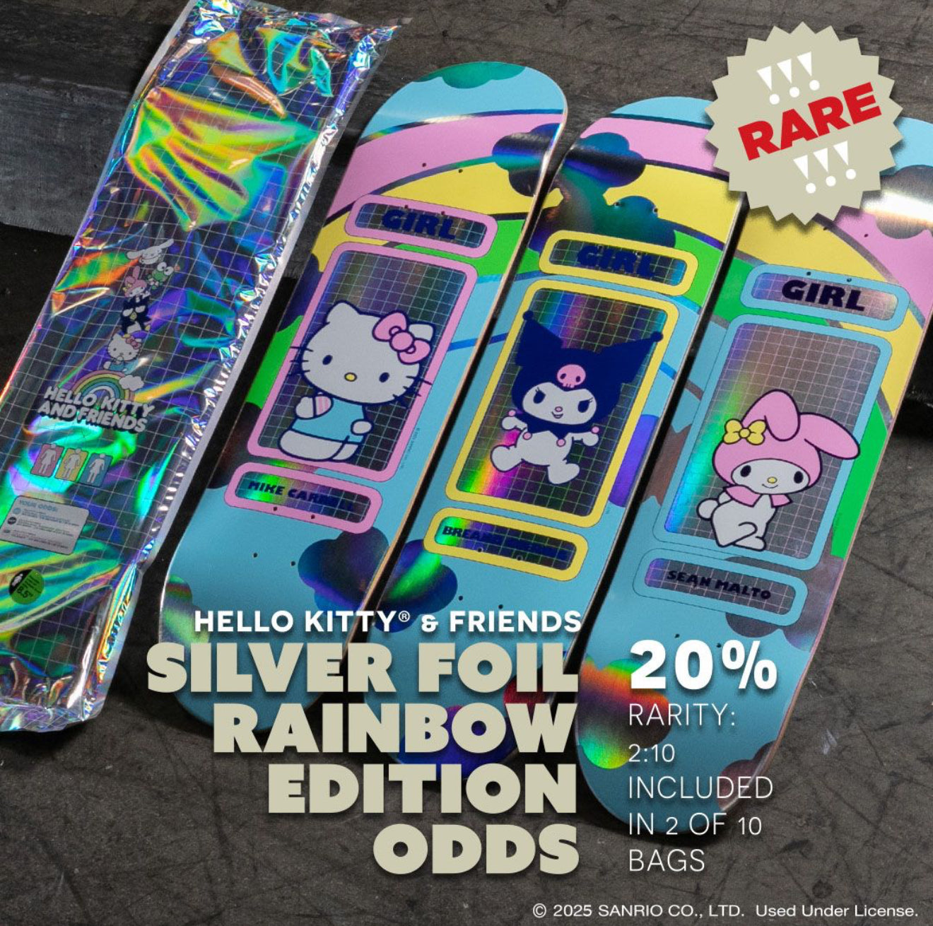 Girl x Hello Kitty and Friends Rainbow Blind Bag Deck