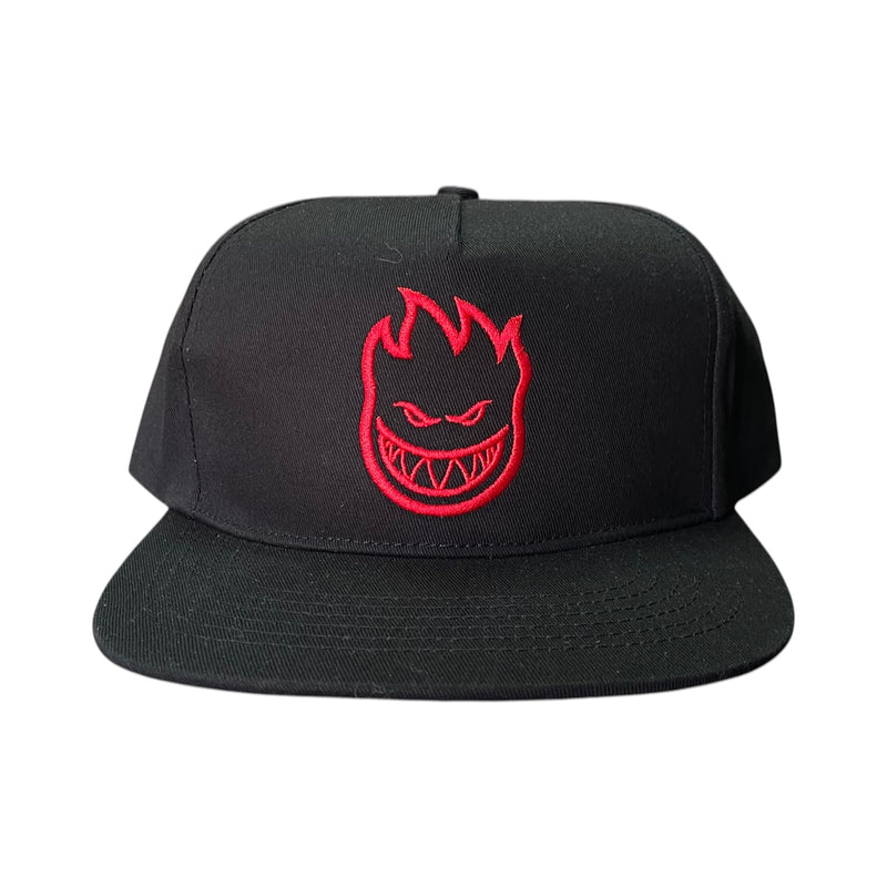 Spitfire Bighead Snapback Hat - Black/Red