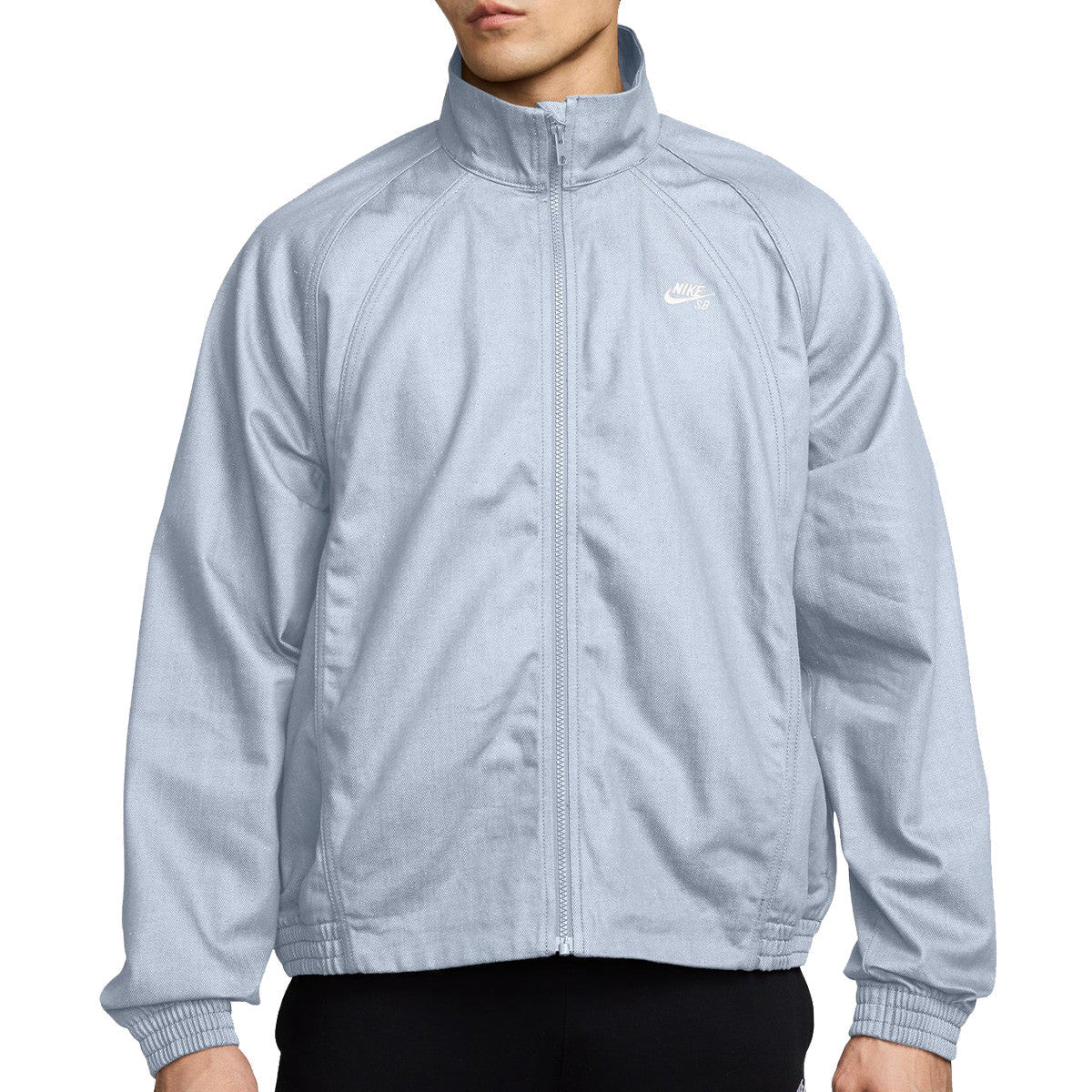 Nike SB Denim Full-Zip Tracksuit Jacket - Grey/White