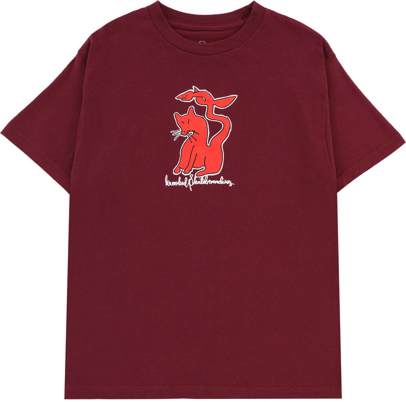 Krooked Kat Serpent Burgundy T-Shirt