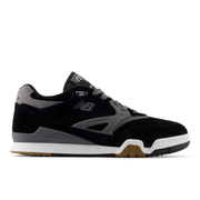 Black and gray sneaker with white sole on a white background