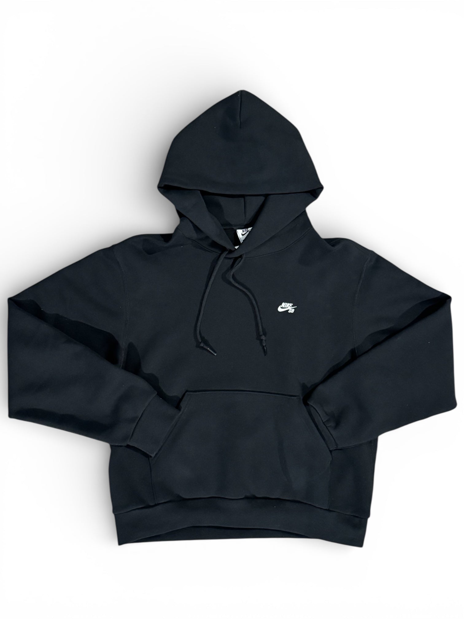 Nike SB Fleece Pullover Skate Hoodie - Black/White