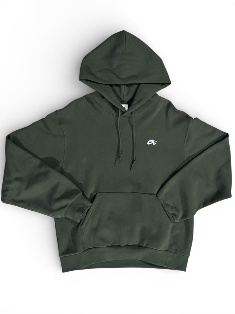 Nike SB Fleece Pullover Skate Hoodie - Sequoia/White