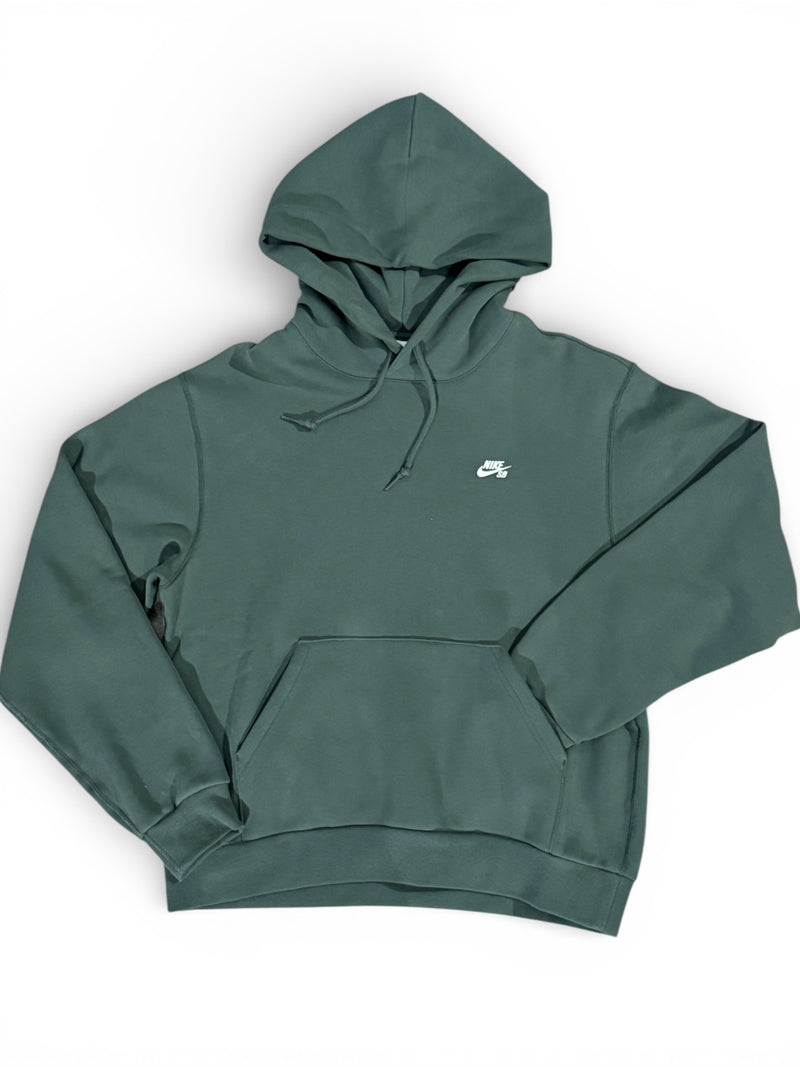 Nike SB Fleece Pullover Skate Hoodie - Vintage Green/White
