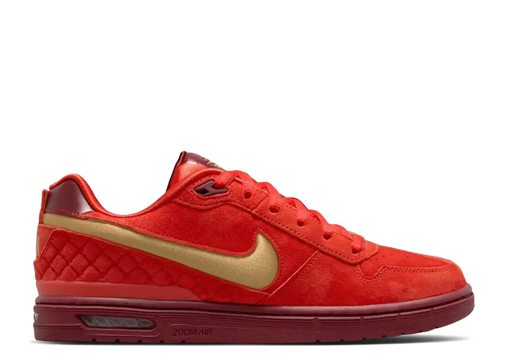 Nike SB Paul Rodriguez Zoom Air Low QS - Habanero Red/Club Gold
