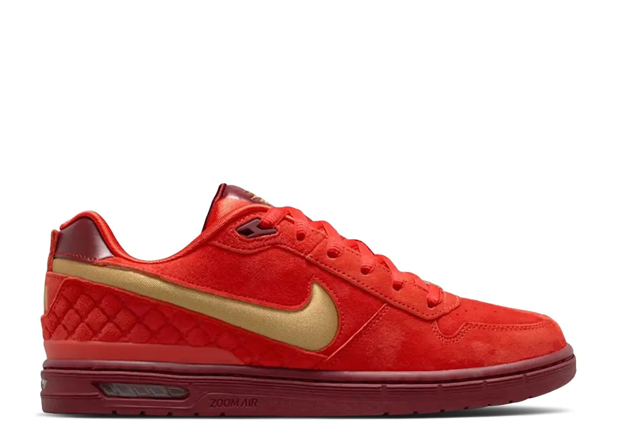 Nike SB Paul Rodriguez Zoom Air Low QS - Habanero Red/Club Gold