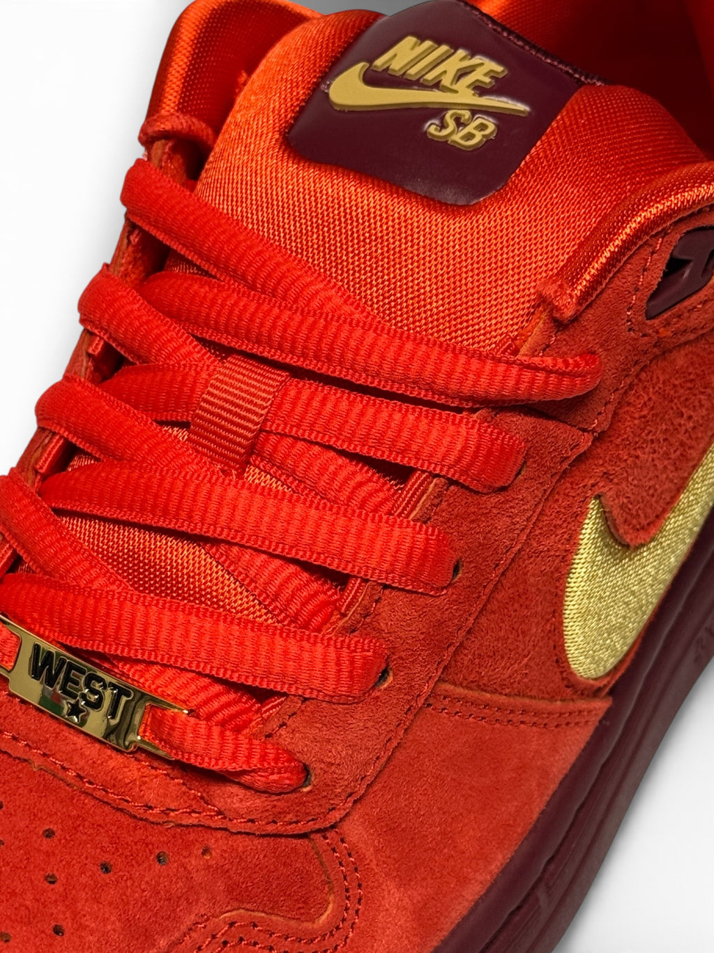Nike SB Paul Rodriguez Zoom Air Low QS - Habanero Red/Club Gold