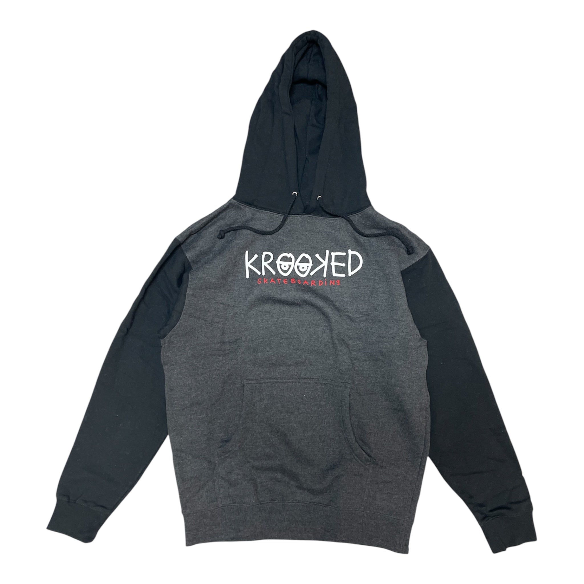Krooked Eyes Logo Charcoal Heather Hoodie