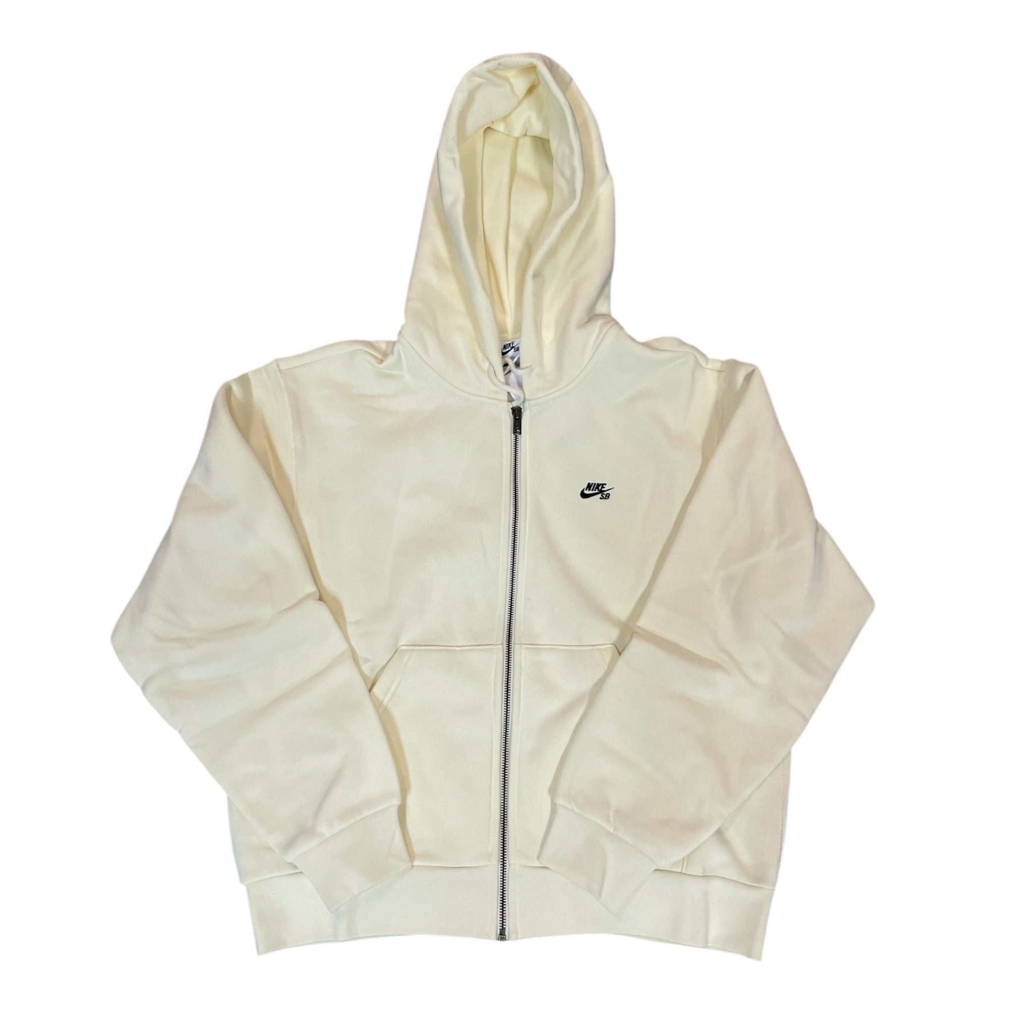 Nike SB Essential Logo Fleece Full Zip Hoodie - Coconut Milk