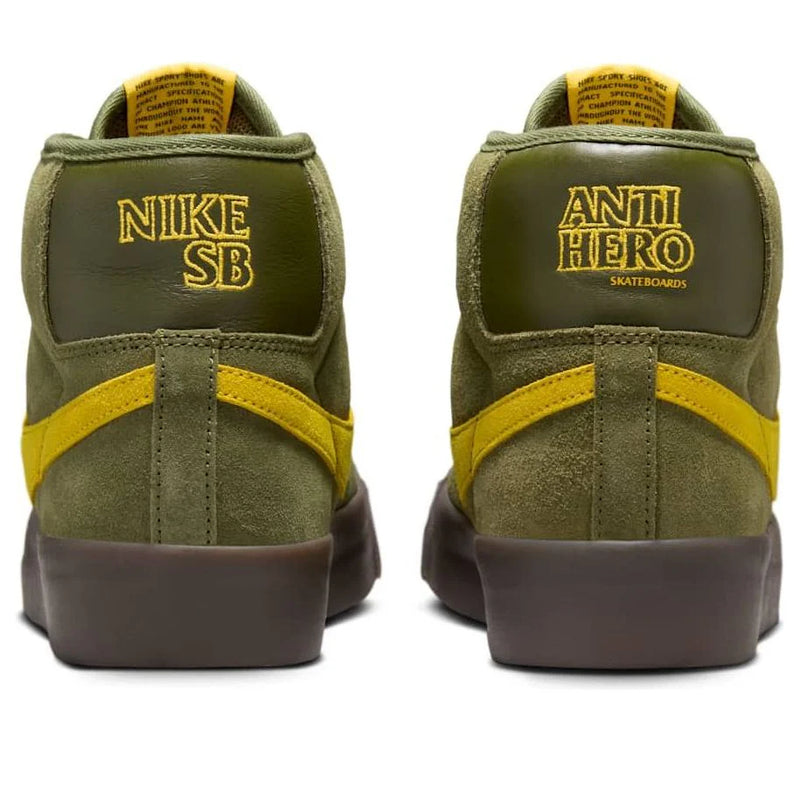 Nike Zoom Blazer Mid GT x AntiHero Skateboards - Rough Green/Amarrillo-Rough Green