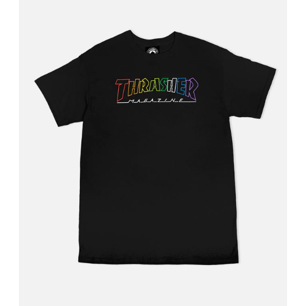 Thrasher Outlined Rainbow Mag