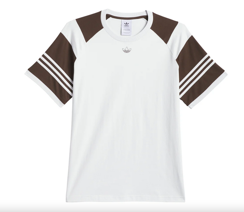 Adidas Tyshawn Tee - Crystal White/Dark Brown