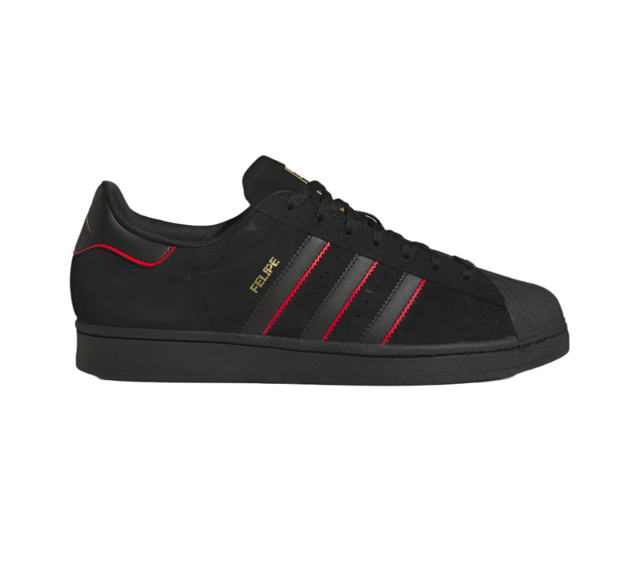 adidas Superstar ADV x Felipe Gustavo – Core Black/Better Scarlet