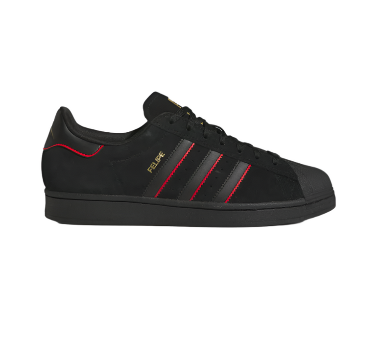 Adidas Superstar ADV x Felipe Gustavo - Core Black/Better Scarlet