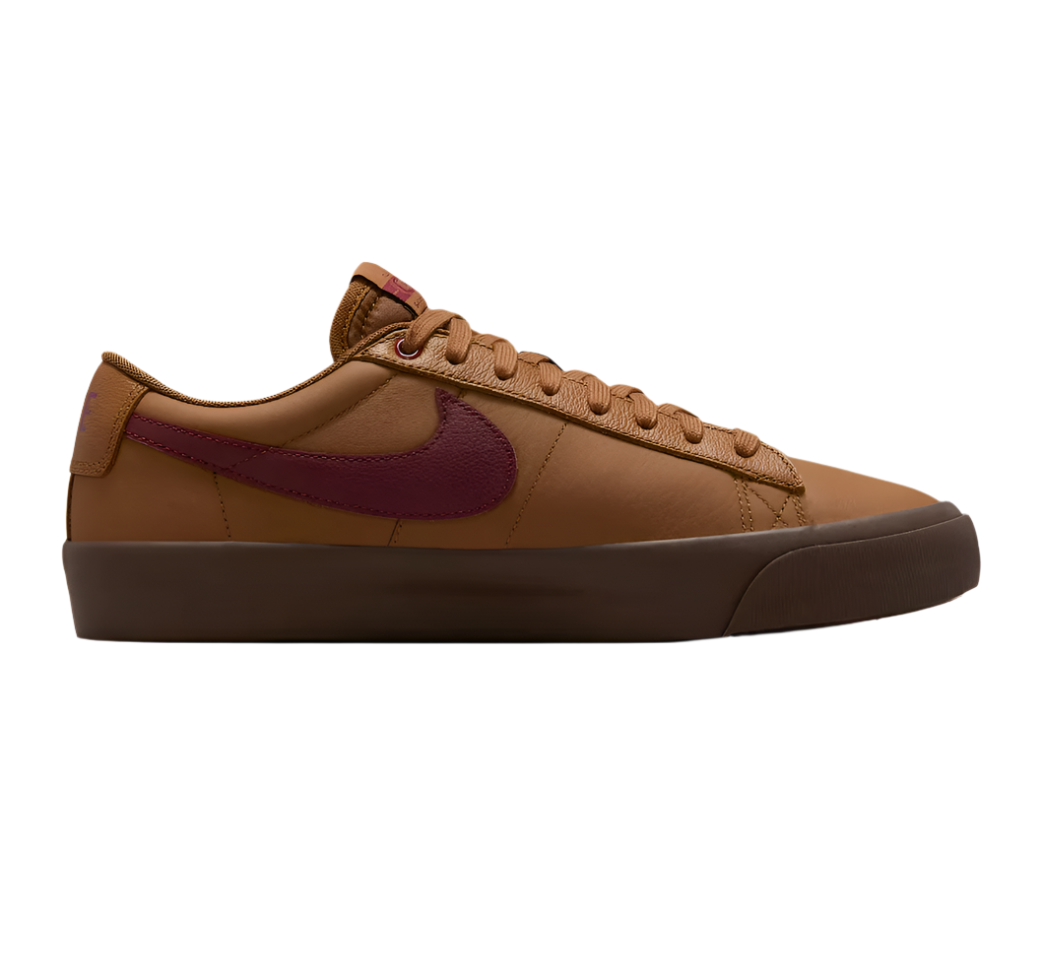 Nike SB Blazer Low Pro GT – Light British Tan/Dark Team Red