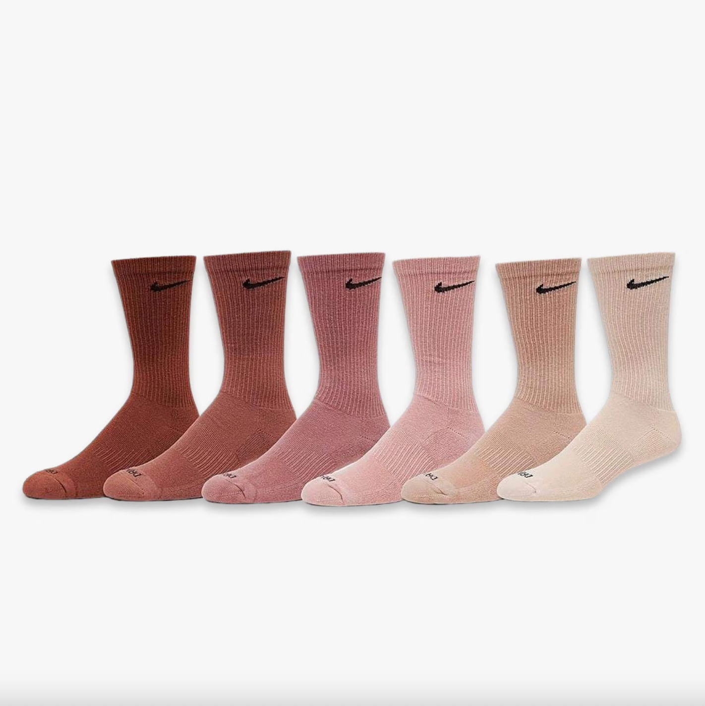 Nike Everyday Plus Cushioned Socks - Brown/Tan/Beige