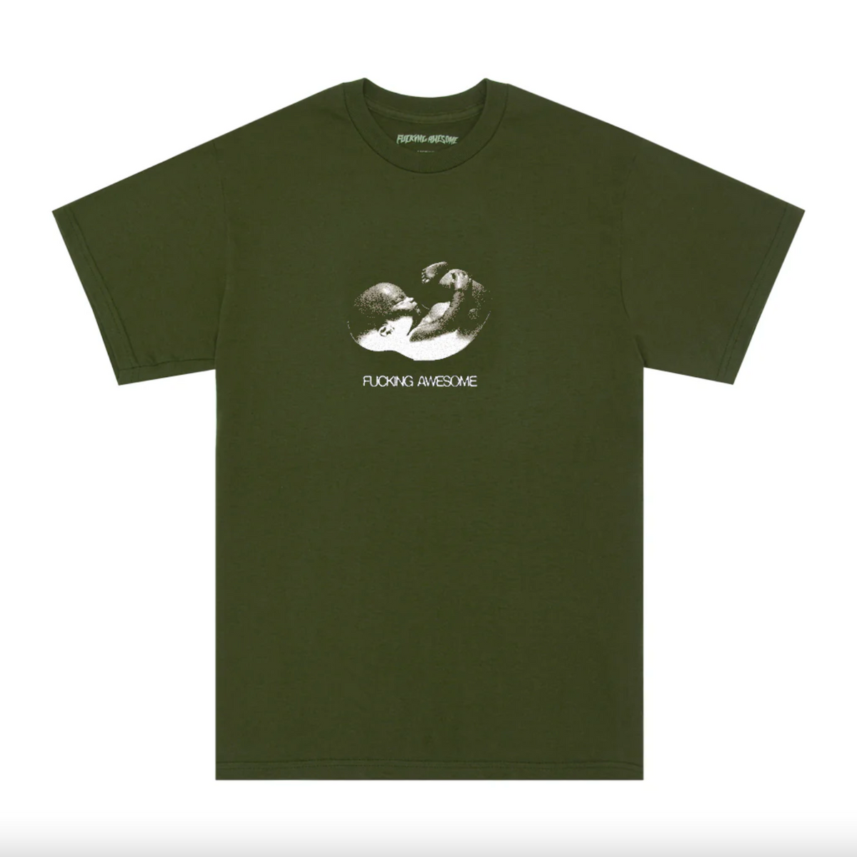 Fucking Awesome Fetus Logo Moss T-Shirt