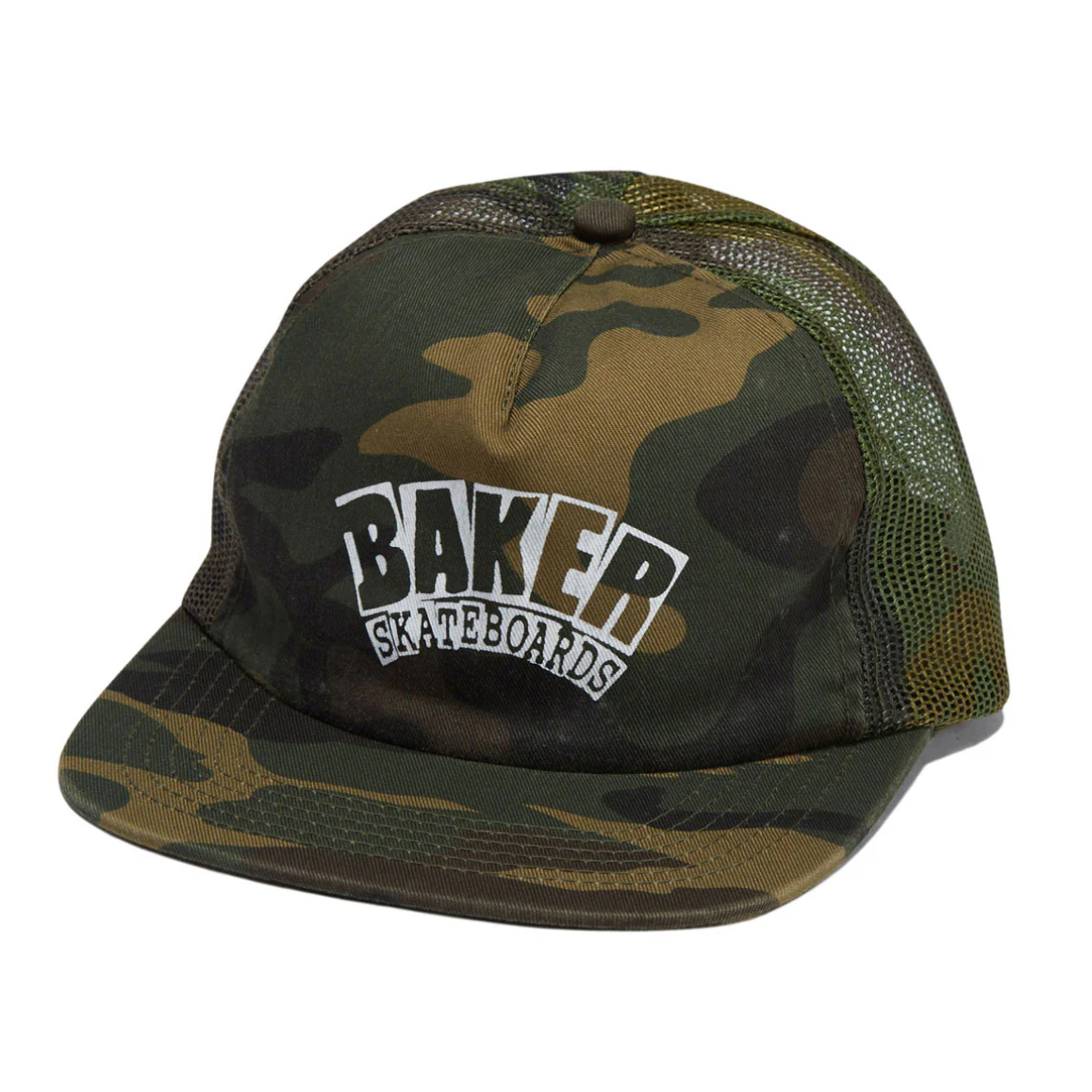 Baker Arch Logo Camo Trucker Hat