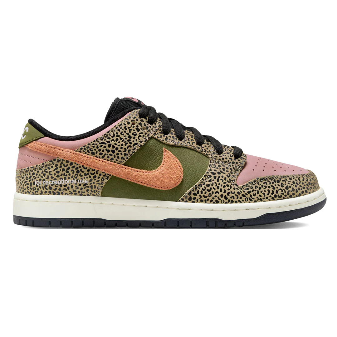 Nike SB Dunk Low Pro x Arts-Rec – Khaki/Amber Brown/Rough Green/Rust Pink/Black/Sail