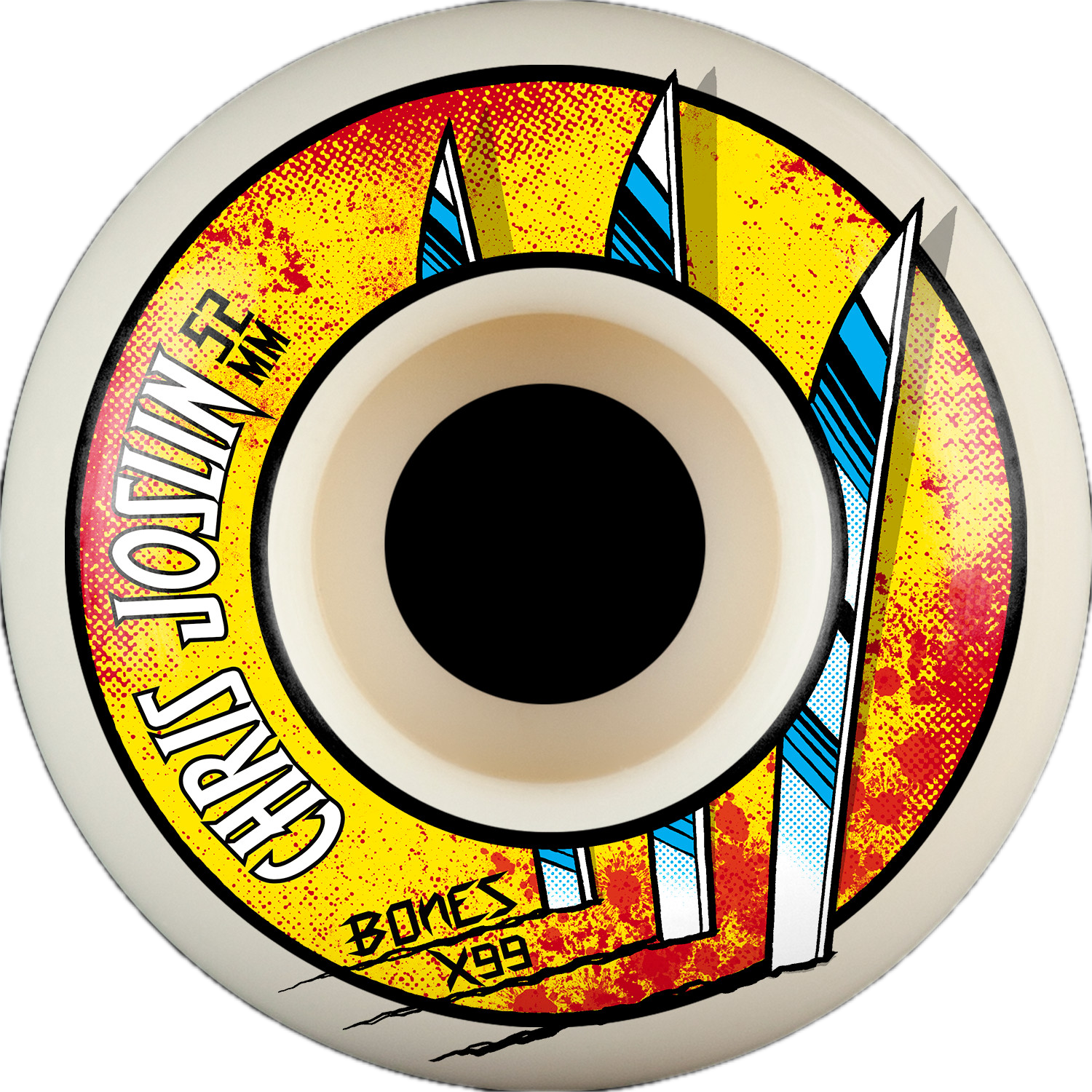 Bones Chris Joslin SOTY  X-Formula V1 Wheels – White 52mm 99a