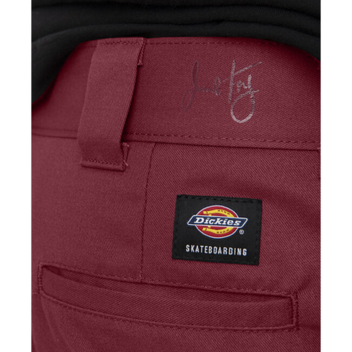 Dickies Skateboarding Jaime Foy Signature Pants- Burgandy